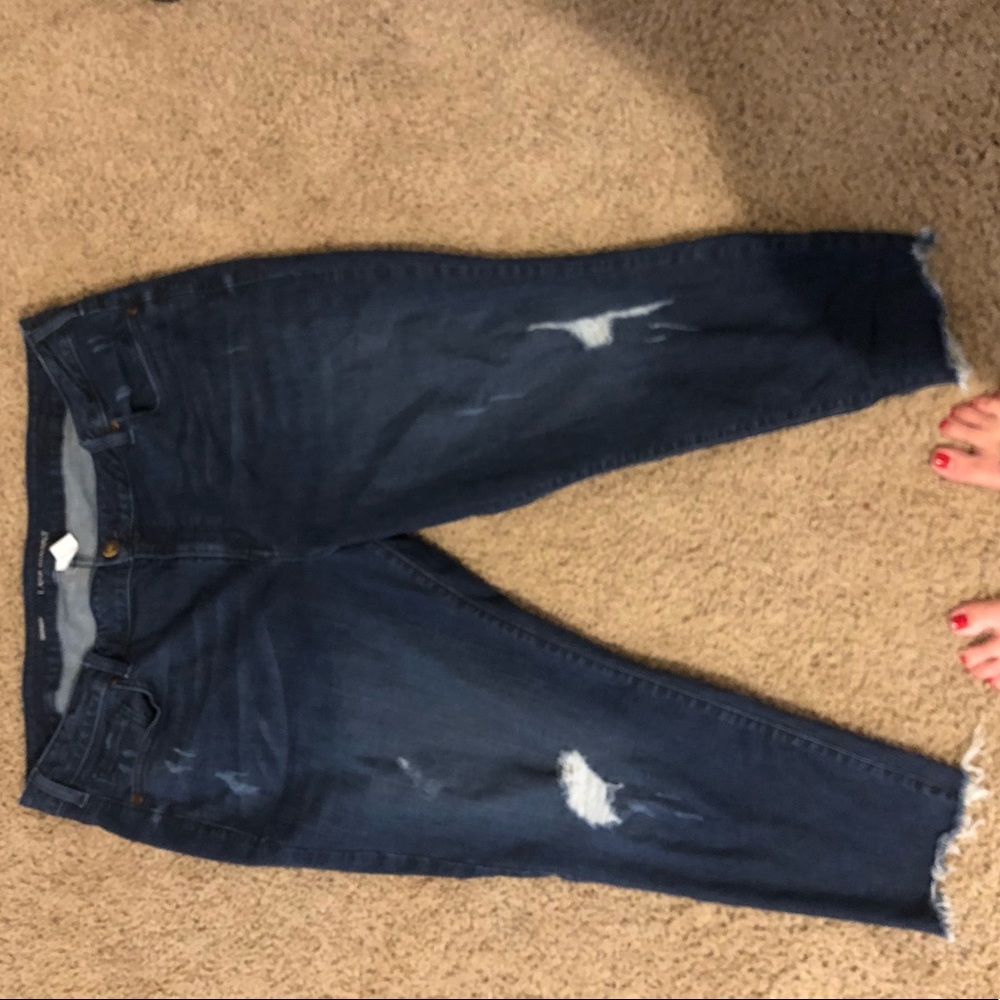 Lane Bryant size 22P skinny, distressed jeans